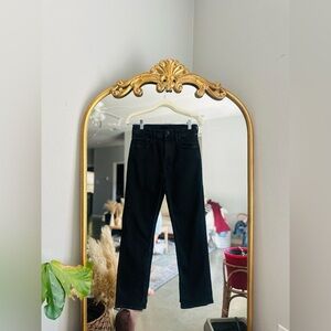 Mother Highrise rider ankle not guilty black jeans size 25